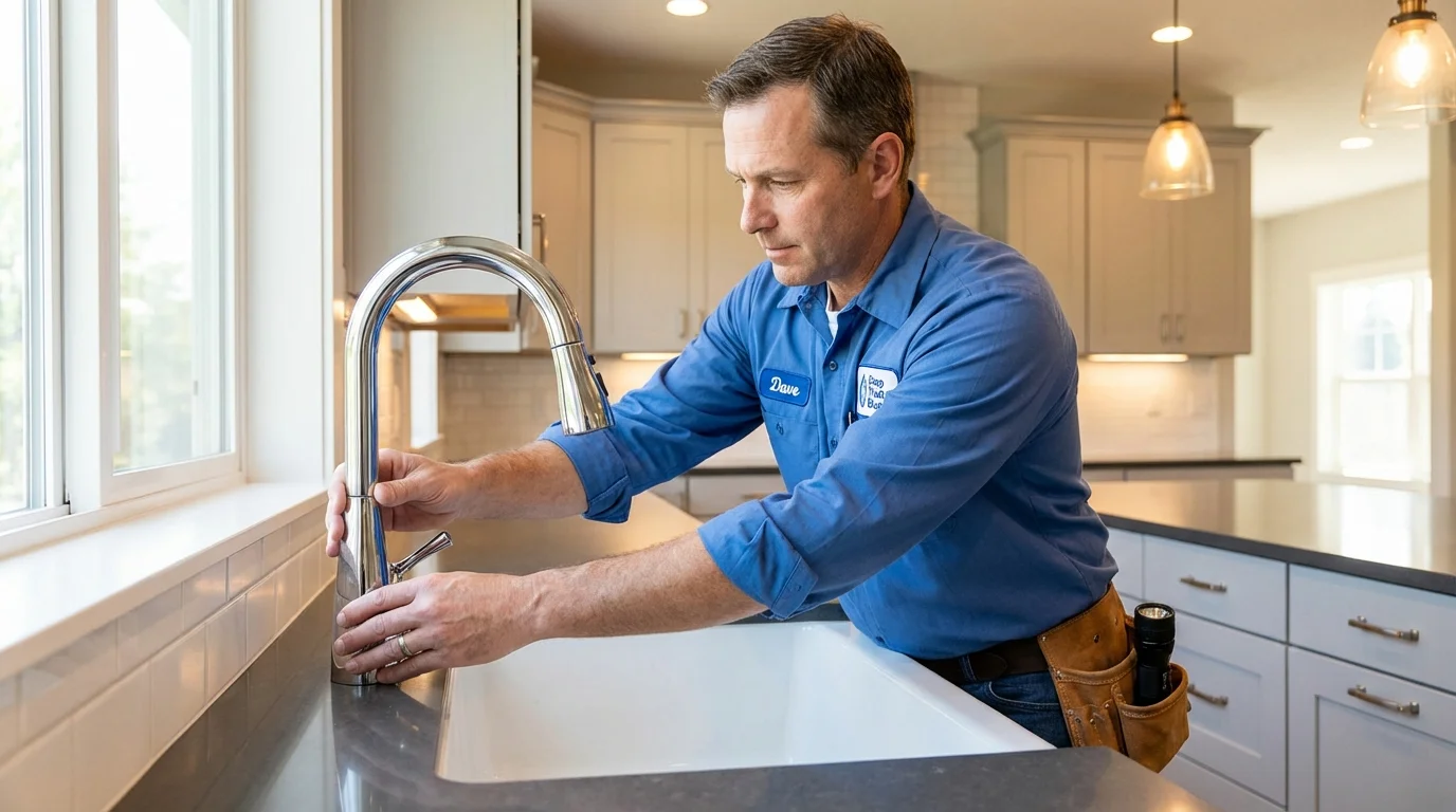 Kitchen faucet installation by Johns Plumbing LLC in Cidra
